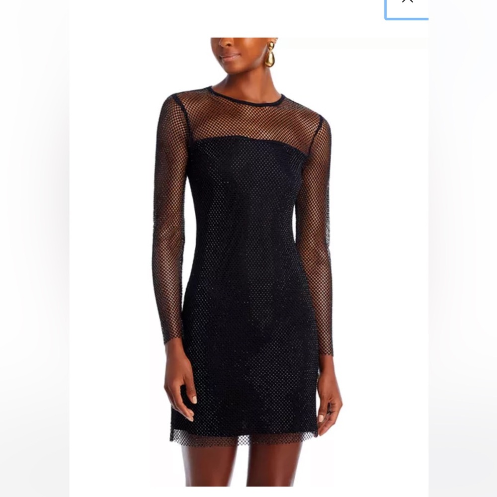 Aqua black dress